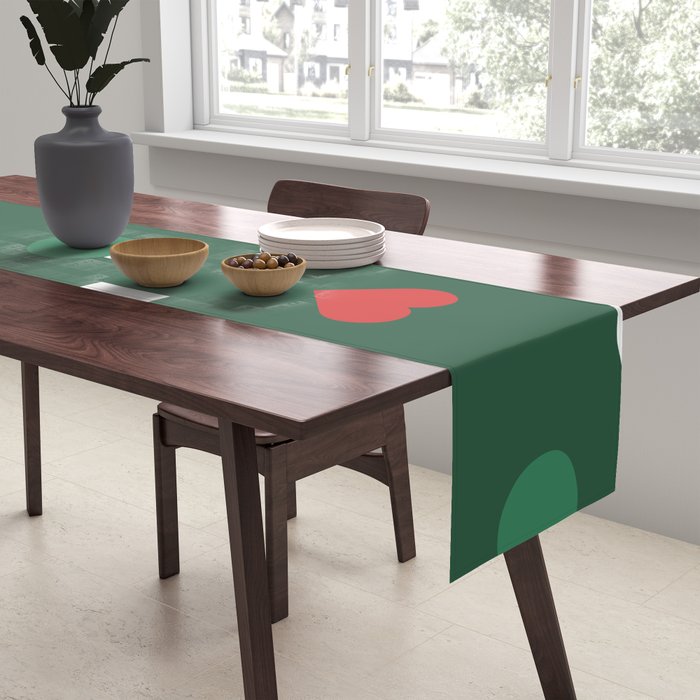 Geometric christmas decoration pattern Table Runner Gallery Image 2
