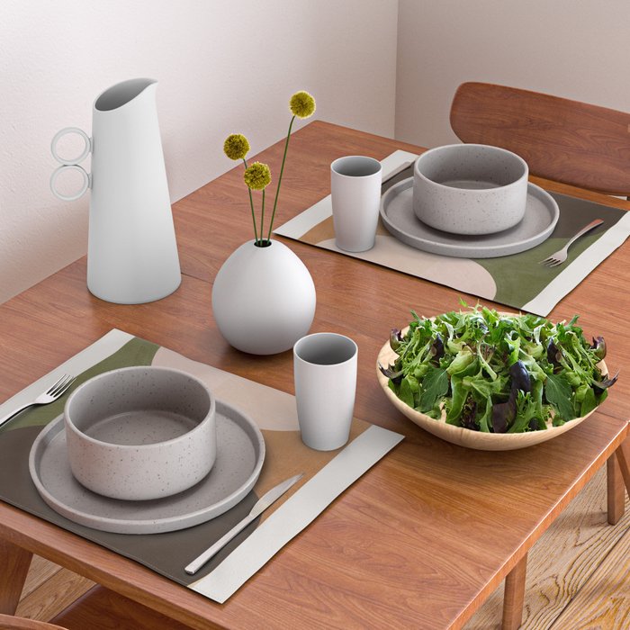 Modern Abstract Minimal Shapes 217 Placemat Gallery Image 2
