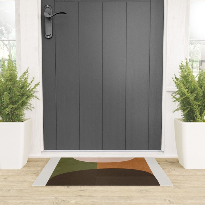 Modern Abstract Minimal Shapes 217 Welcome Mat Gallery Image 3