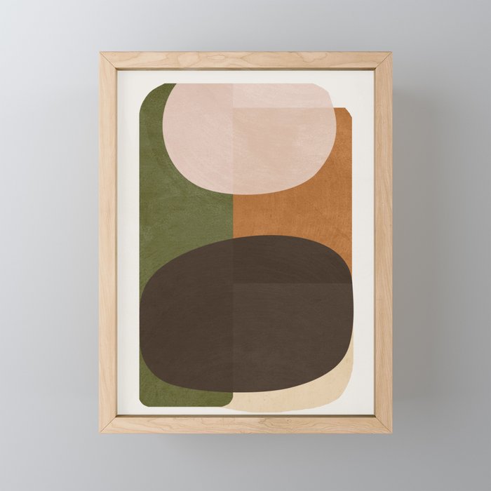Modern Abstract Minimal Shapes 217 Mini Art Print Gallery Image 1
