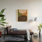 Modern Abstract Minimal Shapes 217 Wood Wall Art Gallery Image 2
