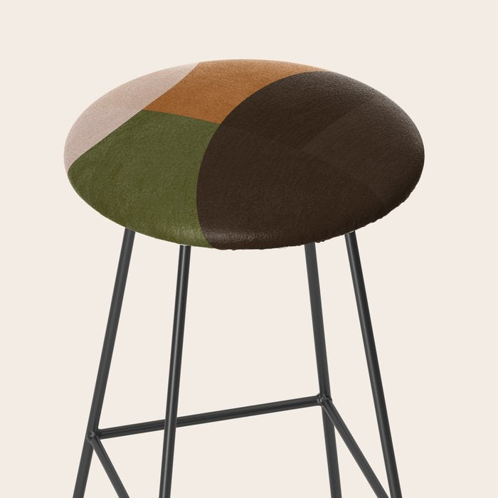 Modern Abstract Minimal Shapes 217 Stool Gallery Image 2