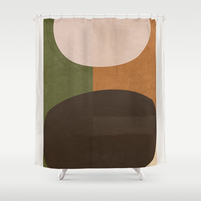 Modern Abstract Minimal Shapes 217 Shower Curtain Gallery Image 1