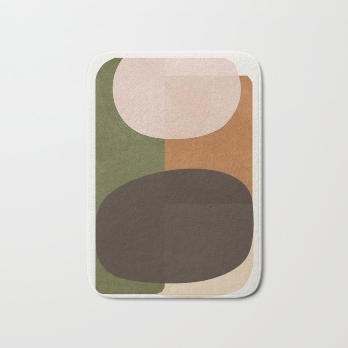 Modern Abstract Minimal Shapes 217 Bath Mat Gallery Image 1