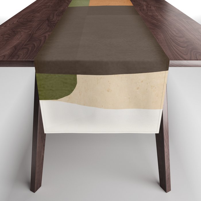 Modern Abstract Minimal Shapes 217 Table Runner Gallery Image 1