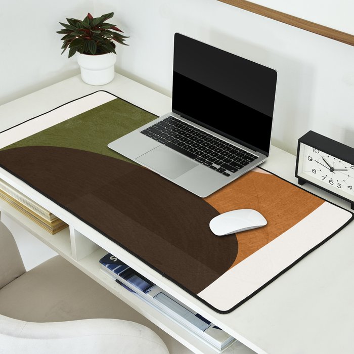 Modern Abstract Minimal Shapes 217 Desk Mat Gallery Image 2