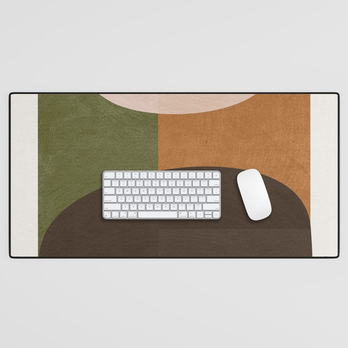 Modern Abstract Minimal Shapes 217 Desk Mat Gallery Image 1