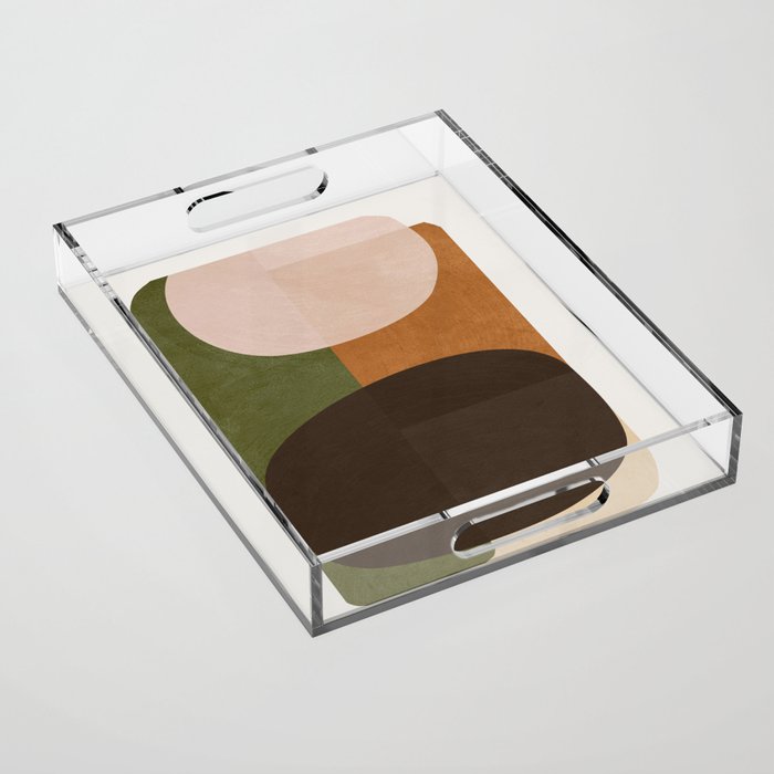 Modern Abstract Minimal Shapes 217 Acrylic Tray Gallery Image 1