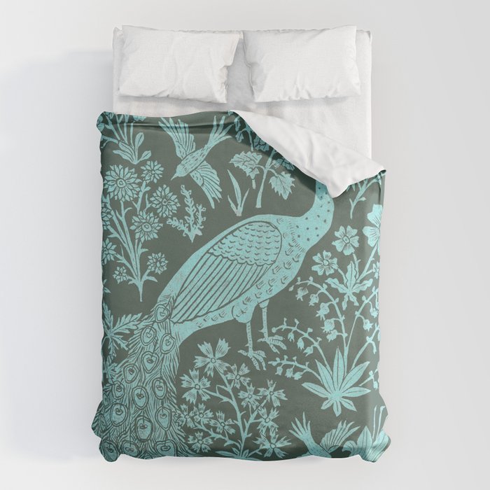 Peacock Garden Duvet Cover Gallery Image 1