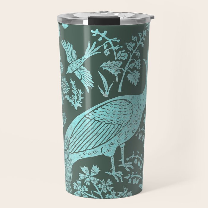 Peacock Garden Travel Mug Gallery Image 1