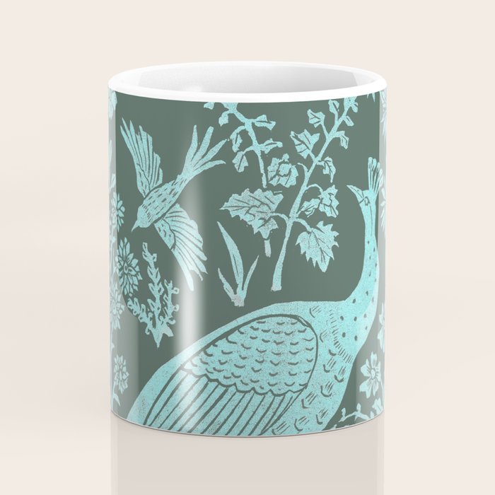 Peacock Garden Coffee Mug Gallery Image 4