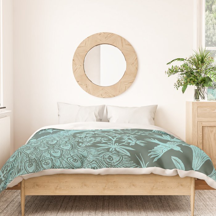 Peacock Garden Duvet Cover Gallery Image 3