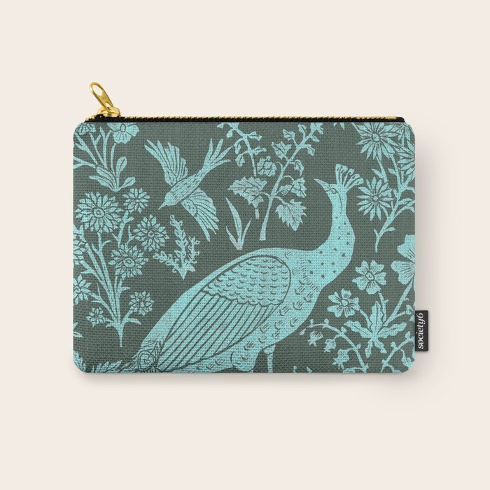 Peacock Garden Carry All Pouch Gallery Image 1