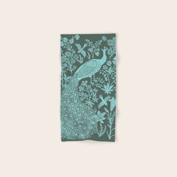 Peacock Garden Bath Towel Gallery Image 1