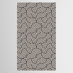 SWIRL Coal and Cream Tablecloth Gallery Image 2