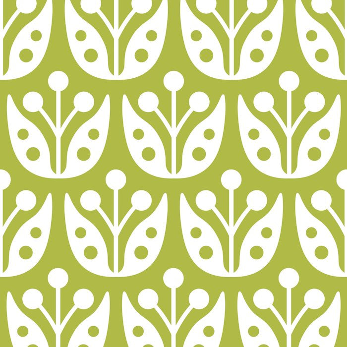 Mid Century Flower Pattern 5 Coffee Mug Gallery Image 2