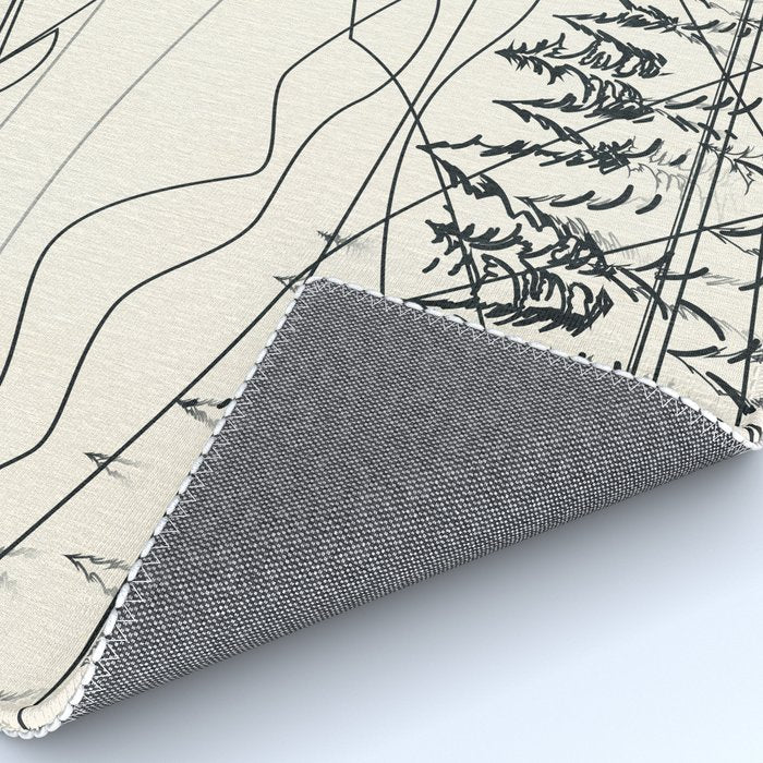 Minimal Line Mountain Beauty III Rug Gallery Image 4