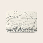 Minimal Line Mountain Beauty III Bath Mat Gallery Image 1