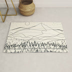 Minimal Line Mountain Beauty III Rug Gallery Image 1