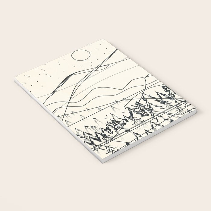 Minimal Line Mountain Beauty III Notebook Gallery Image 3