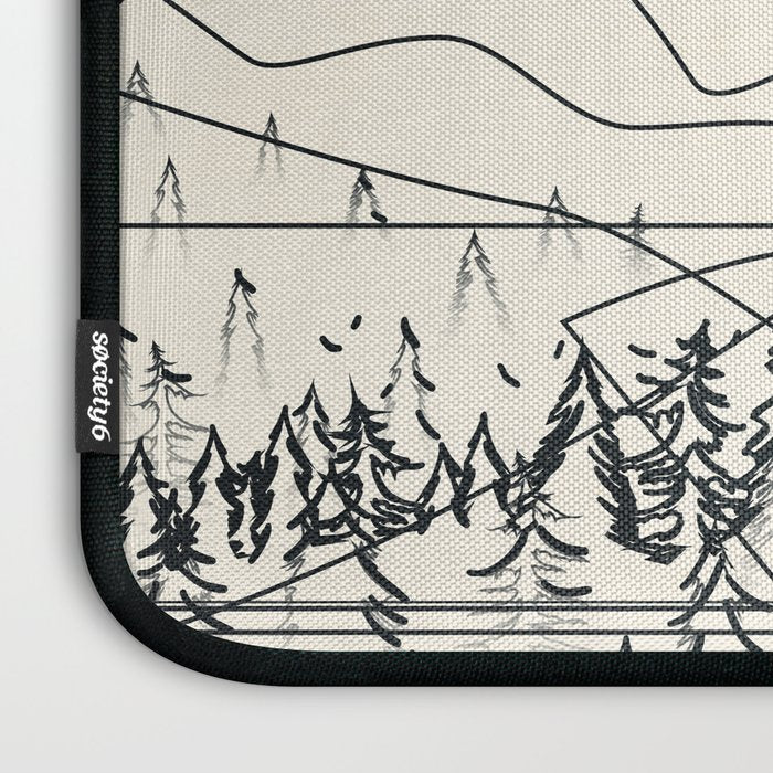 Minimal Line Mountain Beauty III Laptop Sleeve Gallery Image 3