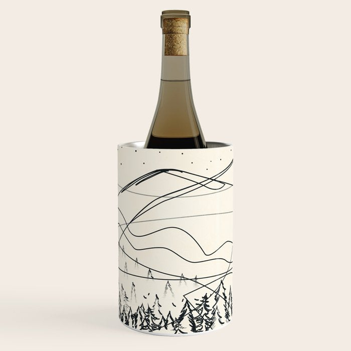 Minimal Line Mountain Beauty III Wine Chiller Gallery Image 2