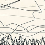 Minimal Line Mountain Beauty III Coffee Mug Gallery Image 2