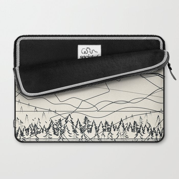 Minimal Line Mountain Beauty III Laptop Sleeve Gallery Image 2