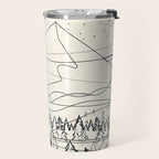 Minimal Line Mountain Beauty III Travel Mug Gallery Image 2