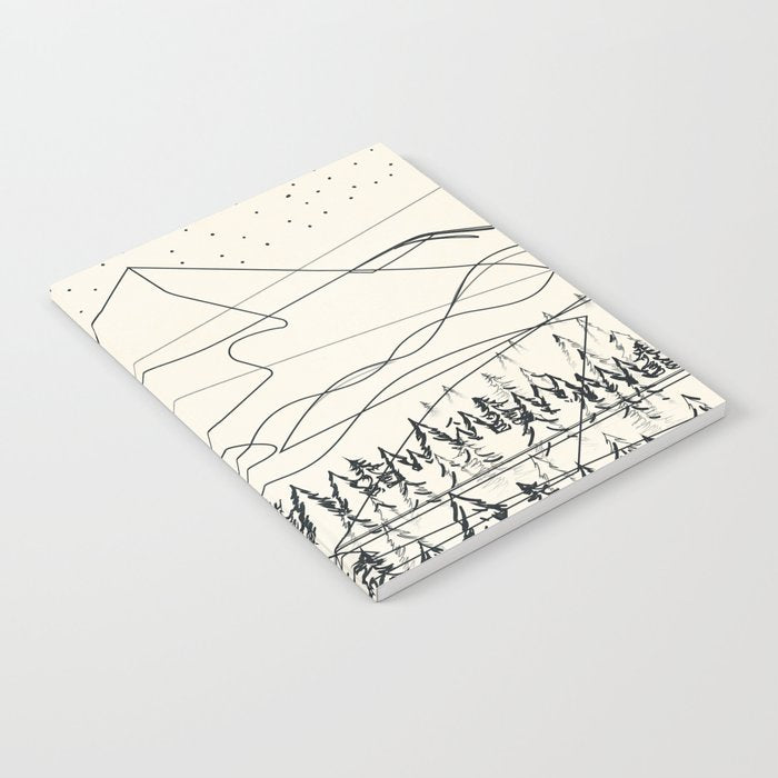 Minimal Line Mountain Beauty III Notebook Gallery Image 1