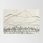 Minimal Line Mountain Beauty III Rug Gallery Image 2