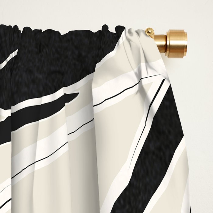 Minimalist Cherry Fruit Line Art 1 Window Curtain Gallery Image 2