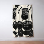Minimalist Cherry Fruit Line Art 1 Window Curtain Gallery Image 3