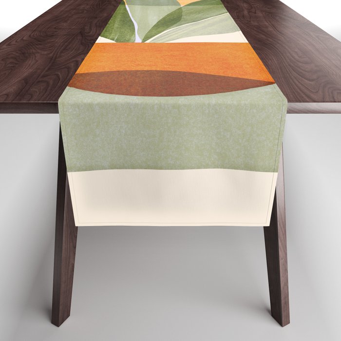 Sunset Stack Abstract Shapes Table Runner Gallery Image 1