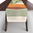 Sunset Stack Abstract Shapes Table Runner Gallery Image 1