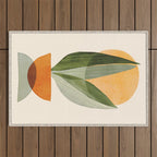 Sunset Stack Abstract Shapes Outdoor Rug Gallery Image 1
