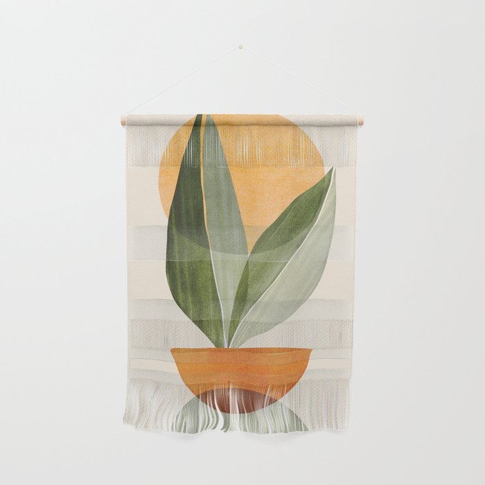 Sunset Stack Abstract Shapes Wall Hanging Gallery Image 1