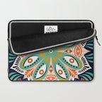 Floral Eye Mandala - Blue & Blush Laptop Sleeve Gallery Image 2