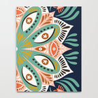 Floral Eye Mandala - Blue & Blush Notebook Gallery Image 4