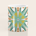 Floral Eye Mandala - Blue & Blush Coffee Mug Gallery Image 4