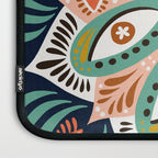 Floral Eye Mandala - Blue & Blush Laptop Sleeve Gallery Image 3