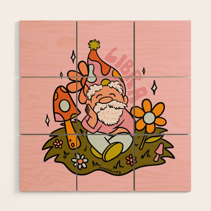 Libra Gnome Wood Wall Art Gallery Image 1