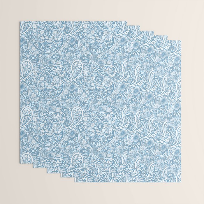 Oceanic Paisley Charm Wrapping Paper Gallery Image 3