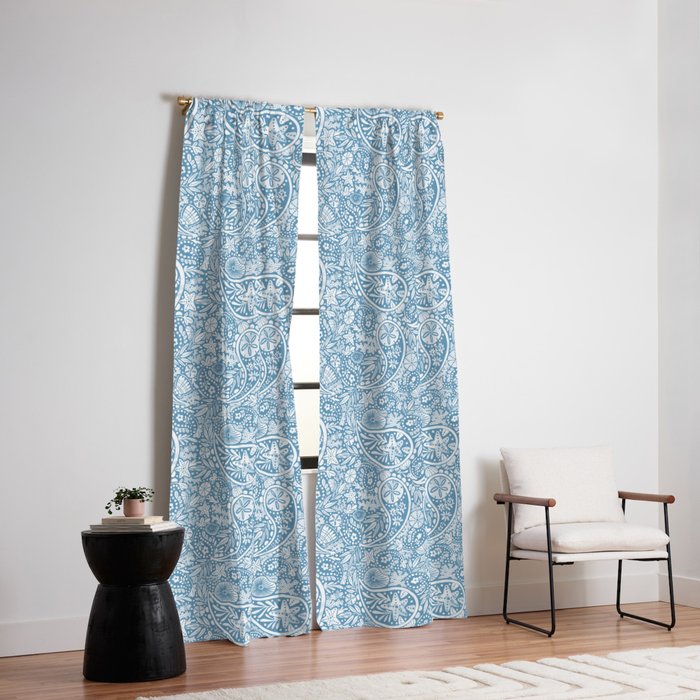 Oceanic Paisley Charm Window Curtain Gallery Image 2