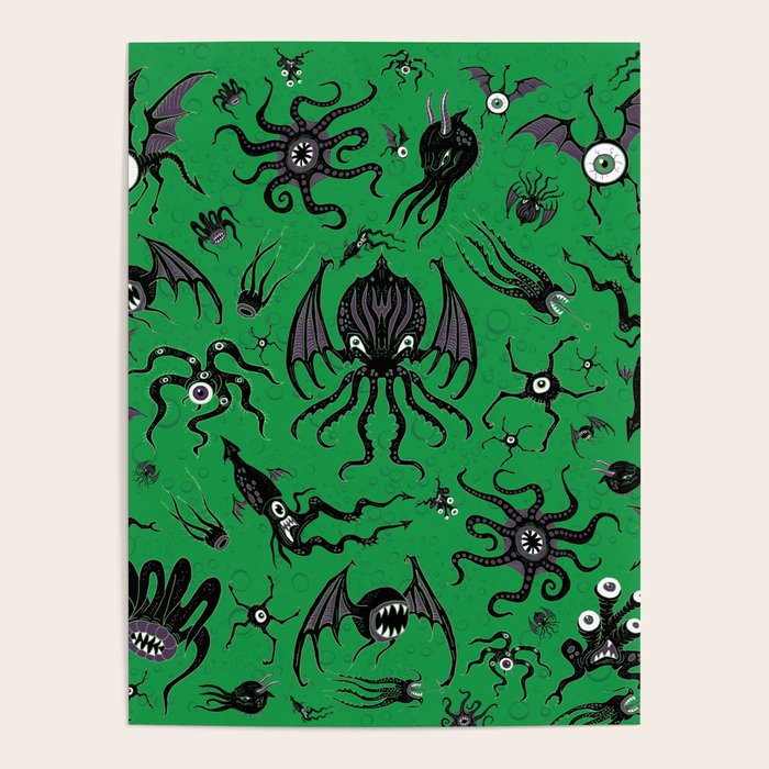 Cosmic Horror Critters Poster