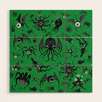 Cosmic Horror Critters Wood Wall Art Gallery Image 1