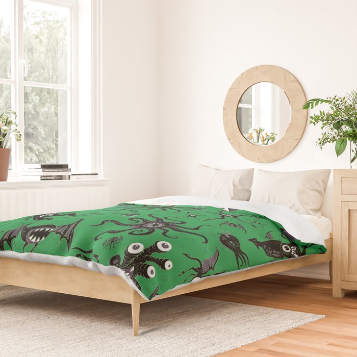 Cosmic Horror Critters Duvet Cover Gallery Image 2