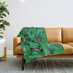 Cosmic Horror Critters Throw Blanket Gallery Image 1