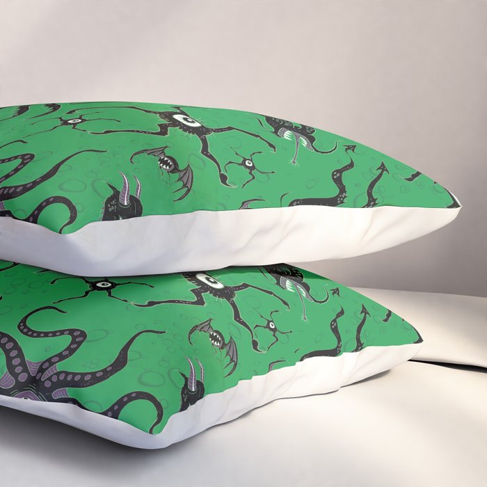 Cosmic Horror Critters Pillow Sham Gallery Image 3