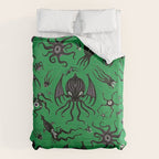 Cosmic Horror Critters Duvet Cover Gallery Image 6